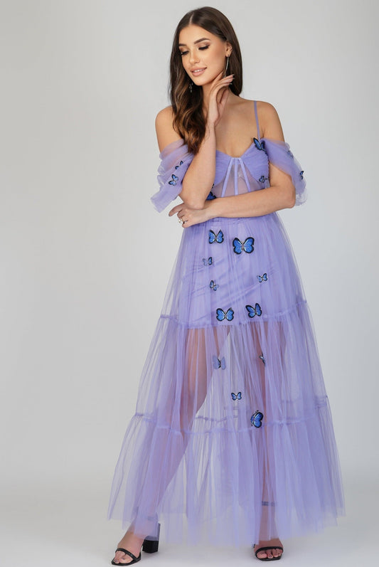  Lottie Purple Butterfly Dress