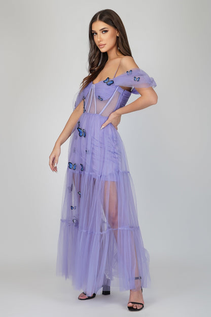  Lottie Purple Butterfly Dress