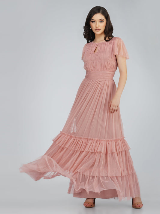  Diva Mink Tulle Bridesmaid Dress
