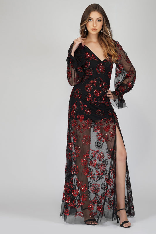  Nerissa Rose Embellished Maxi Dress