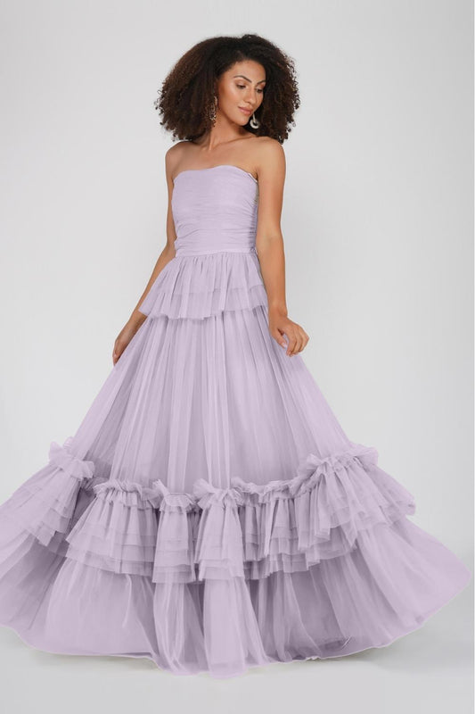  Ana Lilac Tulle Gown